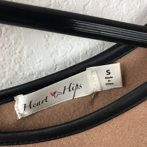 Heart & Hips Womens Top, Brown Small - Picture 5 of 8